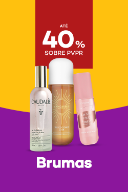 Brumas Perfumadas com destaque promocional de 40% obre pre&ccedil;o de Venda ao P&uacute;blico Recomendado